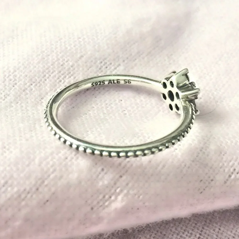 New! Pandora Forget Me Not Ring 58 - Picture 4 of 5